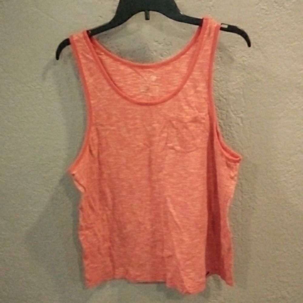 Pink Tank Top with Pocket